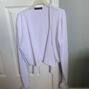 White tie front top